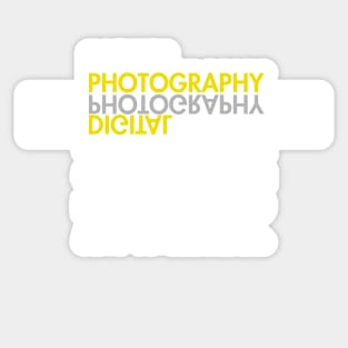 Photographer Digital Photography DSLR Camera Symbols Settings Sticker